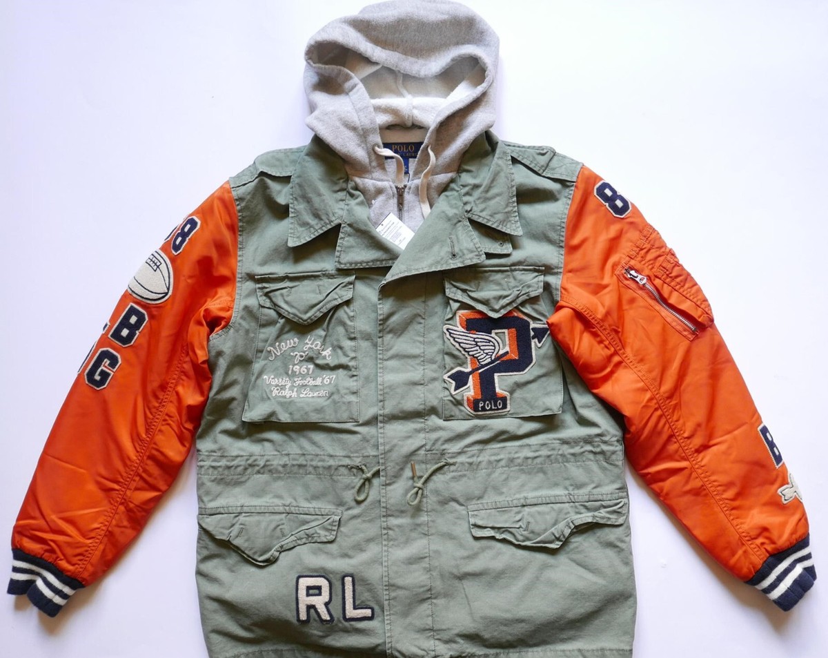 【送料&関税込】Ralph Lauren Military Technical Jacket Polo Ralph Lauren Jacket Mens 2XT Field Military Army Green