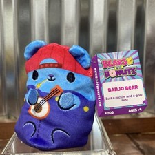 Bears vs Donuts - Banjo Bear 009 - Bean Bag Plush 4" - New With Tags - 9