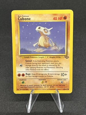 1999 cubone pokemon card value 50/64 PSA 9 Graded Common (1999 Pokemon Jungle) + TitanCards Toploader Toys You will receive the exact item in the photographs Cubone - 041/094 (041/094) -