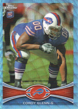 Bonus Blue Wave Refractors for 2012 Topps Chrome Football Redemption Cards 19