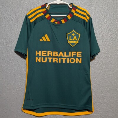Adidas Los Angeles Galaxy Jersey MLS Youth Kids Size Small (9-10Y) Green