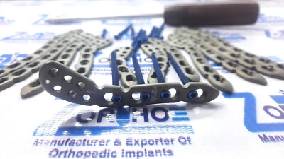 ORTHO ZE Superior Anterior Clävicle Locking Plate 4,6,8 & 10 Hole & screw Titanium-85 pc