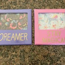 NEW 2-piece girl's room wall hangings framed