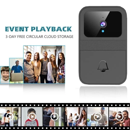 Smart Wireless WiFi Doorbell Intercom Video Camera Door Ring Bell Chime Security - Picture 4 of 17