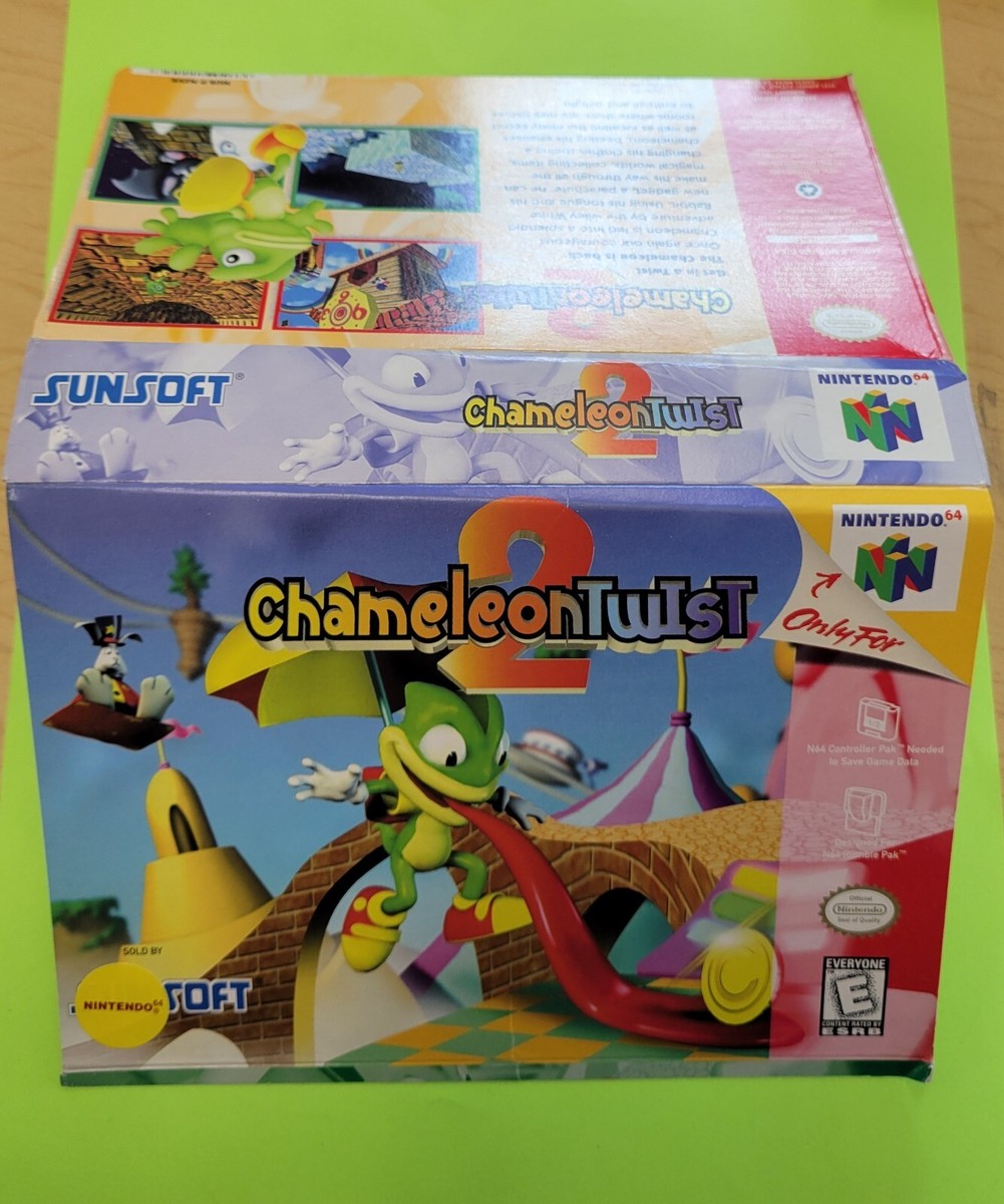 Chameleon Twist 2 (Nintendo 64, N64 1999) Cut Box Only | eBay