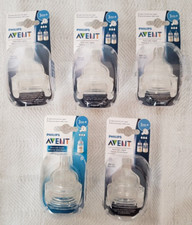 Philips Avent Medium Flow Anti-Colic Baby Bottle Nipple 3M -5 Packs of 2 Nipples
