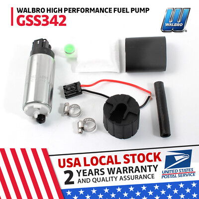 New For Flow Electric Fuel Pump & 255LPH High Pressure  Pump Walbro GSS342