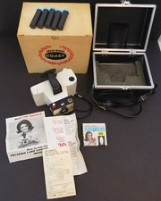 Vintage Polaroid Swinger Model 20 Land Camera Coast Case AG1 FlashBulbs Manuals