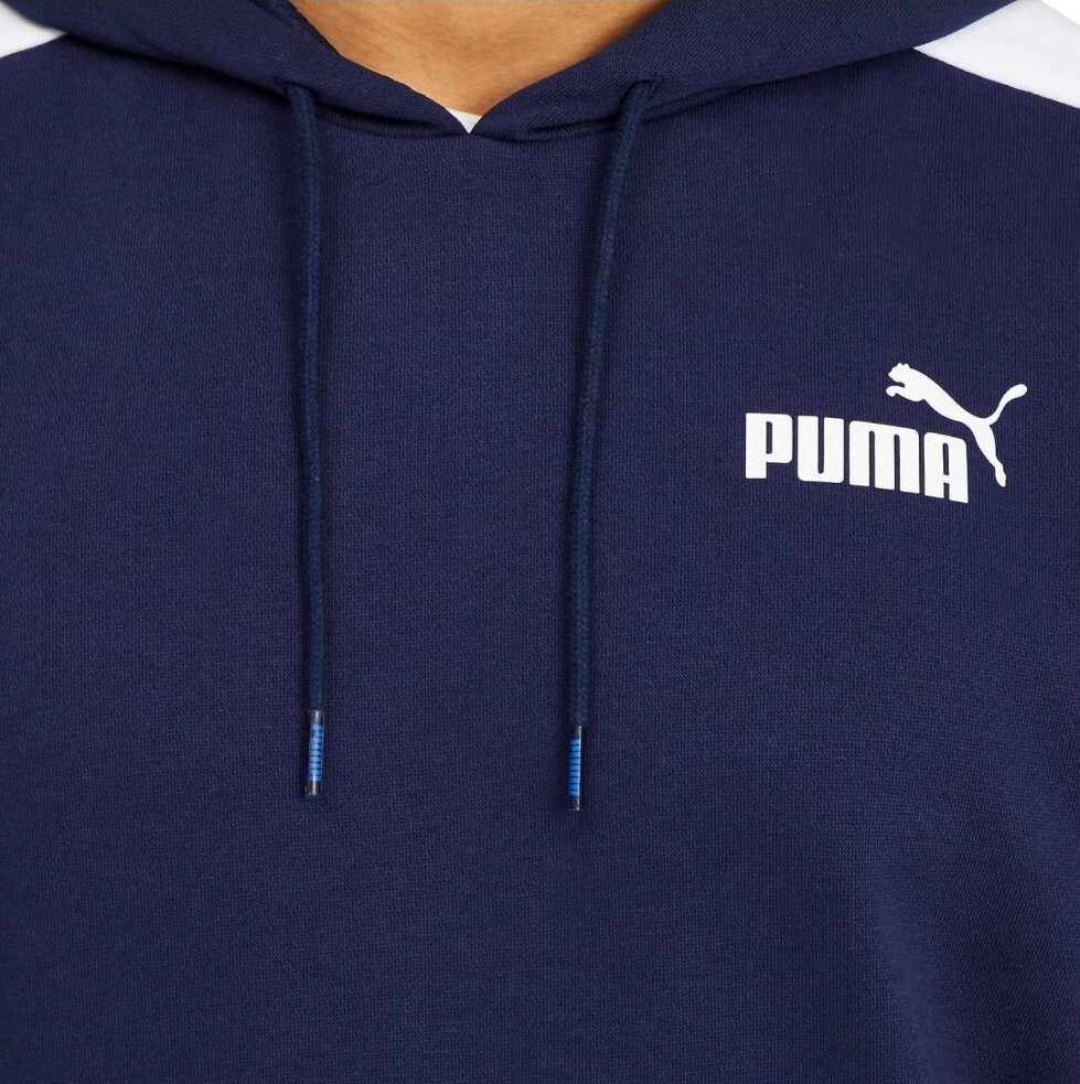 Puma Men's Pullover Fleece Hooded Sweatshirt Sports M/BLUE eBay