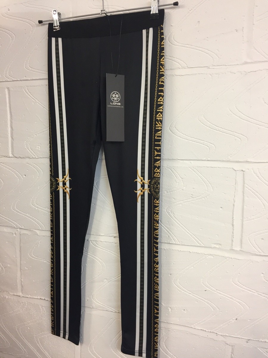 Designer Long Clothing Stay Gold Printed Leggings Sml, Med Boy