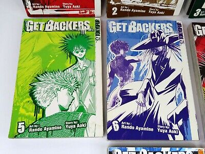 Getbackers Manga Lot 11 Volumes 1 to 11 Rando Ayamine Yuya Aoki English PB  OT