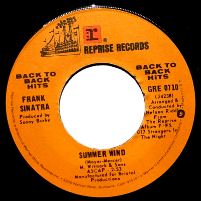 FRANK SINATRA - Strangers In The Night / Summer Wind - Vinyl 45rpm