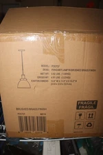 Henn&Hart Madison Pendant with Metal Shade Brass 12" Wide PD0737