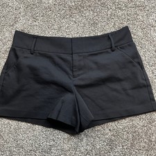 Alice Olivia Tailored Dress Shorts Womens 14 Black Classic Fit Work Office Style