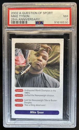 2002 A Question of Sport Mike Tyson 25th Anniversary PSA 7