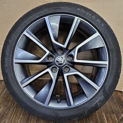 1 original Skoda Karoq Alufelge 7x18 ET45 Braga 57A601025L 57A601025D