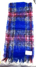 vintage MOHAIR Pile 70 Mohair 30 Wool Made in SCOTLAND Scarf 43" x 9"