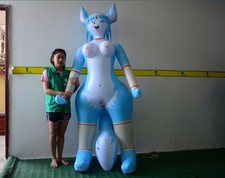 Wolf Girl Sexy SPH 2m Tall Inflatable-inflate Blow Toy Pool Party Room Decor PVC