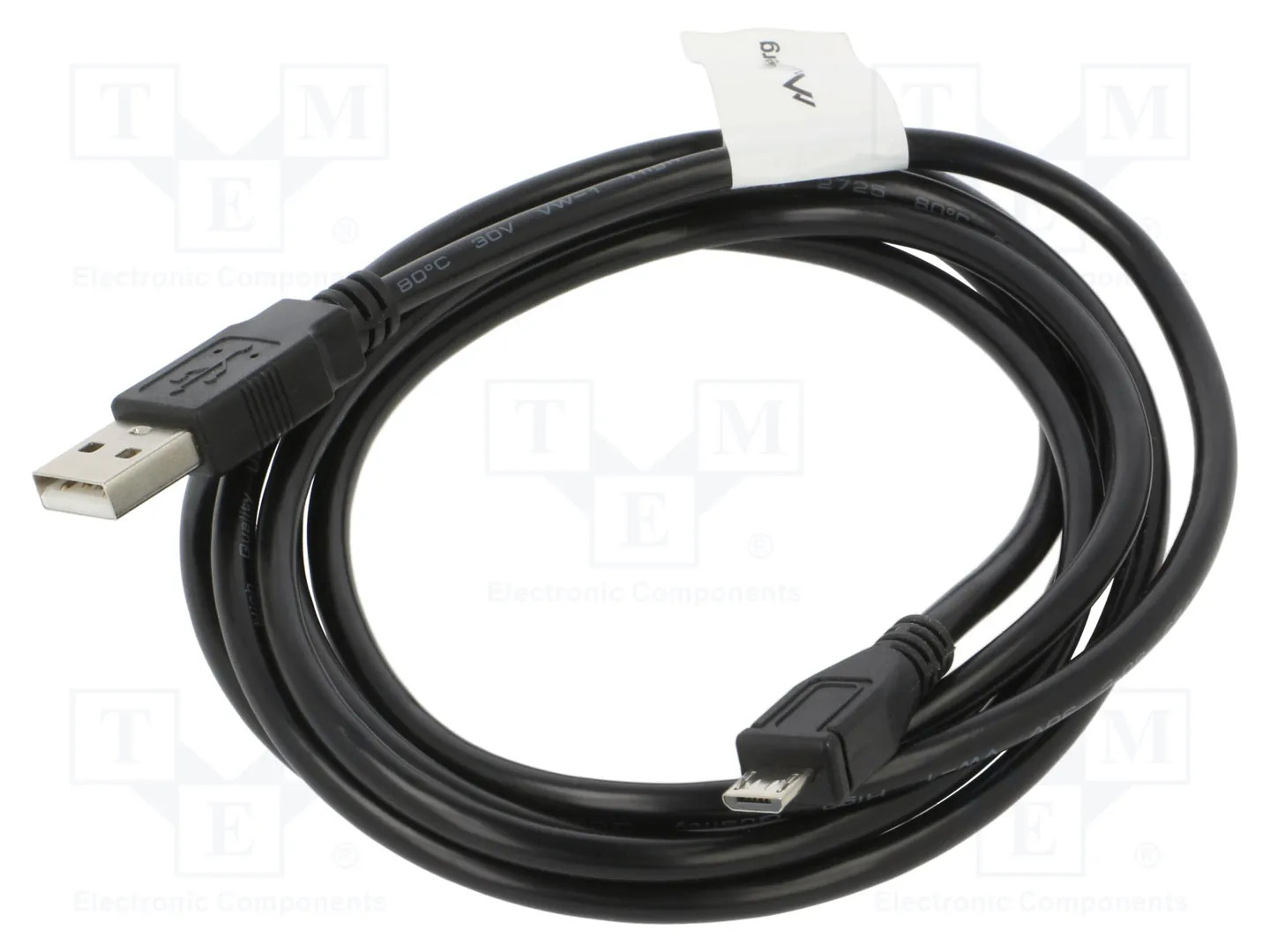 Lanberg Cable Micro USB a USB 2.0 1.8m Negro - Imagen 2