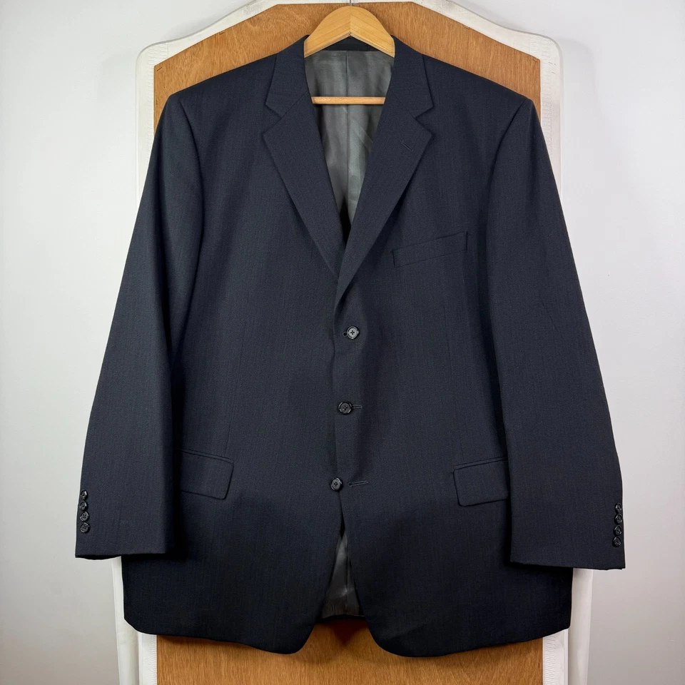 Traje Givenchy Para Hombre 50L Gris 3 Botones Super 100s Pantalones de Lana 46x28 Plisado Delantero Foto 2 de 4