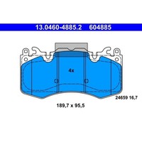 ATE 13.0460-4885.2 Bremsbelagsatz FüR Land Rover Range Discovery Defender VAN