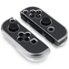 Ostent Crystal Clear Protective Hard Cover For Nintendo Switch Joy-Con 1 Pair