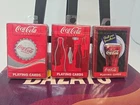Coca-Cola Playing Cards Lot of 3 – Factory Sealed – Classic Vintage Designs.