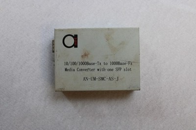 AD-net AN-UM-SMC-AS-J Media Converter with SFP Input -used-