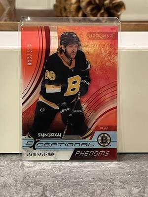 2021-22 Upper Deck Synergy - Exceptional Phenoms David Pastrnak #EP-DP Red /499