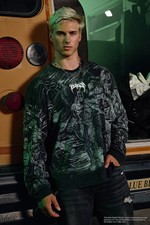 YOUNGLA 8002 Batman Comic Longsleeves Black Size L NWT