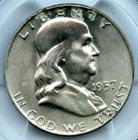 1957-D Franklin Half Dollar, PCGS MS64