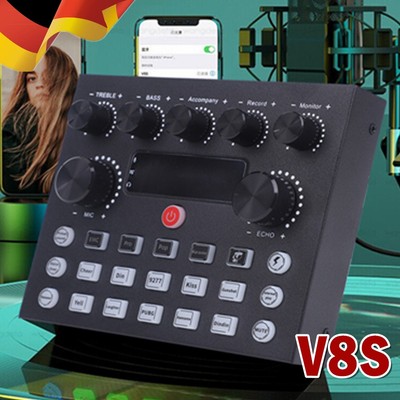 NEU Bluetooth Live Sound Card External Audio Mixer for Live Streaming DJ Singing