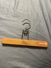 Nevco Vintage Wooden Clothes Hanger Selected Hardwood Nickel Plated Wire Parts