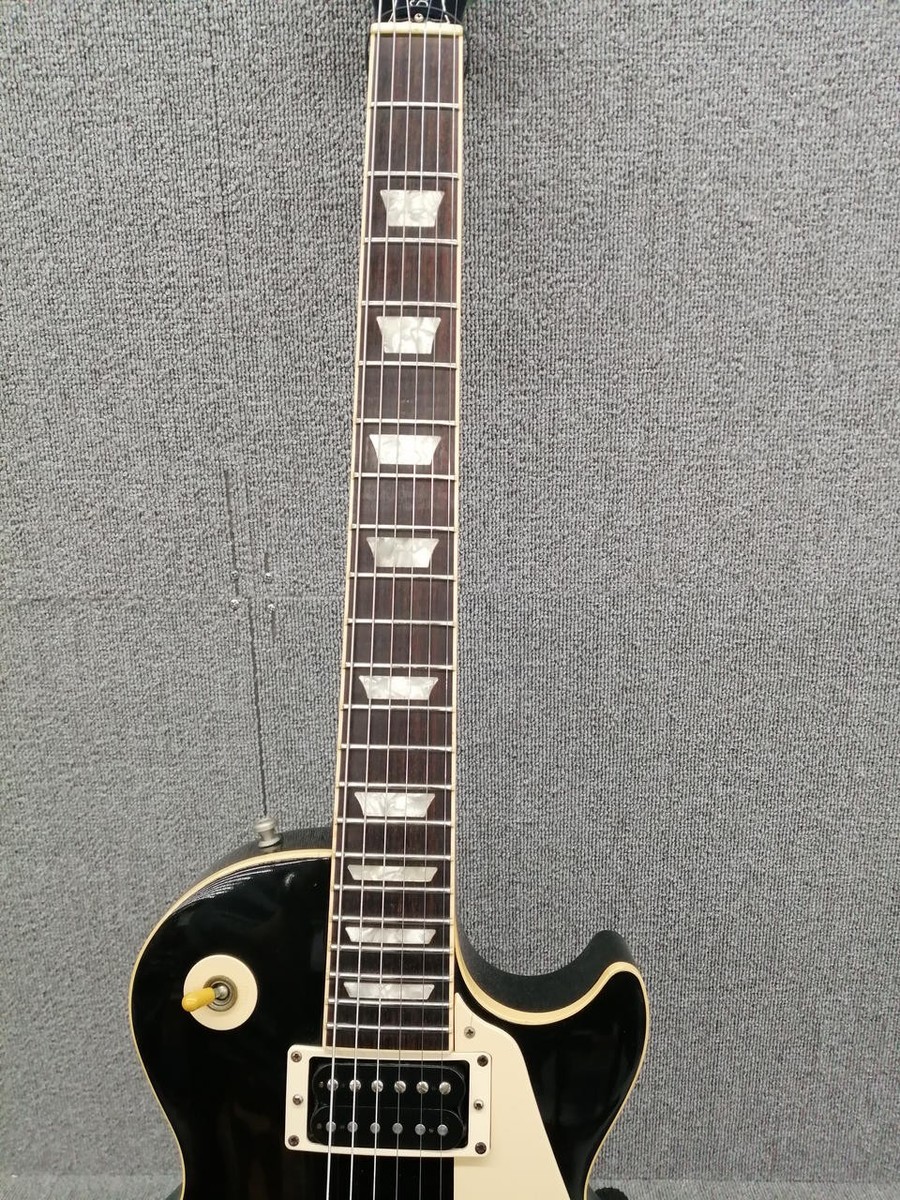 Gibson) Les Paul Standard Ebony Black Made in USA 1995 Solid Body