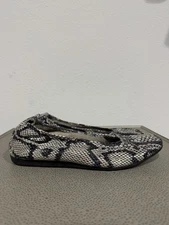 Arche Women’s LAIUS BALLERINAS Black Beige Leather Snakeskin Size 38 / US 7