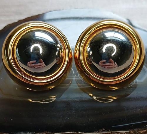 VTG Liz Claiborne Gold And Silver Tone Earrings