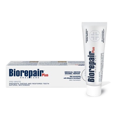 Biorepair Pro White Daily Toothpaste  2.54 Fluid Ounces 75ml Tubes Pack of 2 ...