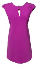 Versace Collection Magenta Pink Dress Silver Metal Accent Size 38 / Small