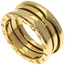 BVLGARI B.zero1 3 band 52 Ring K18 Yellow Gold Ladies Used 
