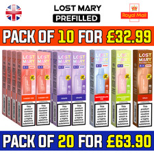 Lost Mary BM600 Pods | BM600 Refill Pod | Pre-Filled Pod 2ml | 20mg | 2 Pods