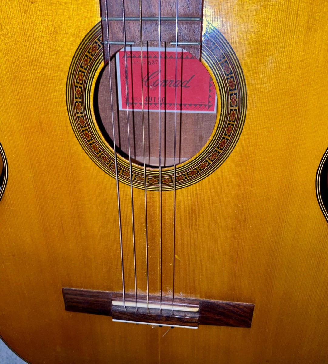 Vintage 70's Conrad #40150 Full Size Classical Guitar Made in