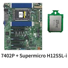 H12SSL-i EPYC 7402p+Supermicro 24cores 2.8 GHz motherboard+ CPU Open box