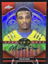 2015 Leaf U.S. Army All-American Bowl -Malik Dear -Red Parallel /5 (RC,AU)