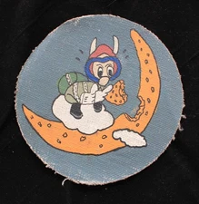 World War II RKO Squadron Jacket Patch Hand Painted Canvas USA