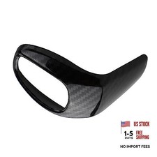 Center Console Gear Shift Knob Cover Cap, Car Center Gear Shift Carbon Fiber