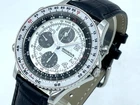 RARE SEIKO HONDA RACING Men's Chronograph Watch White Panda YM55-6A00 Excellent