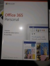 NEW Microsoft Office 365 Personal Edition with 1 Year Subscription