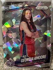 Georgia Amoore RC CRACKED ICE 2025 Prizm WNBA Rookie #103 Washington Mystics