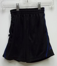 Haddad Apparel Shorts Polyester Male Kids 5T Black/Blue Solid w/ Stripes 05-012Q