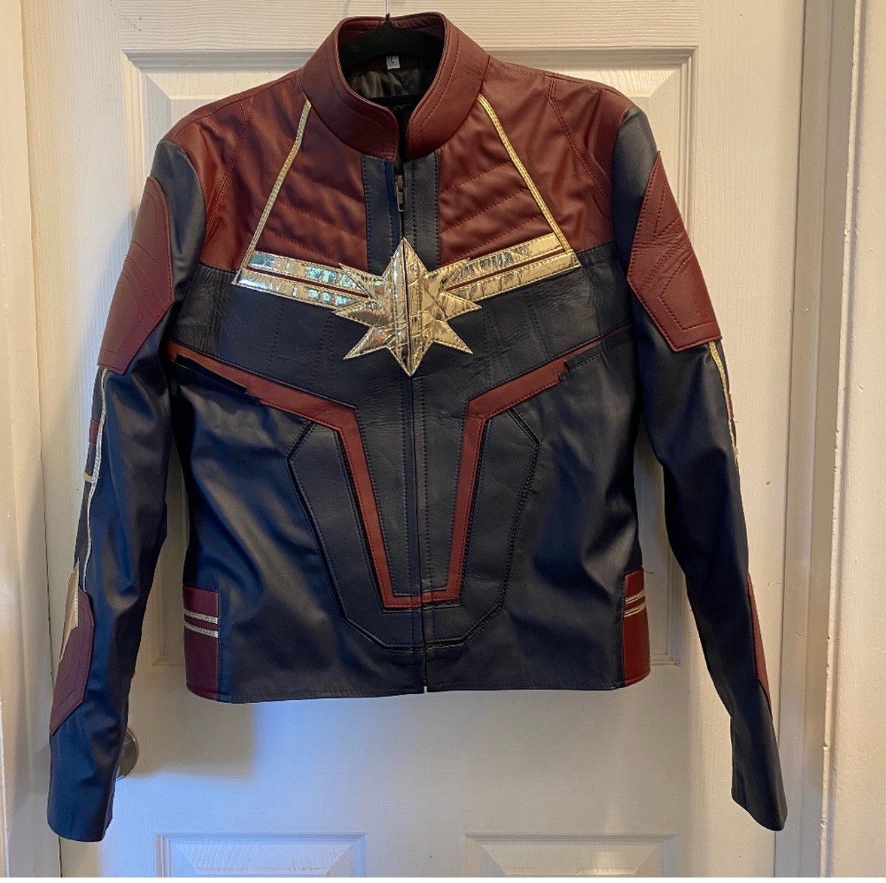 Captain Marvel Leather Jacket, Large - image 1